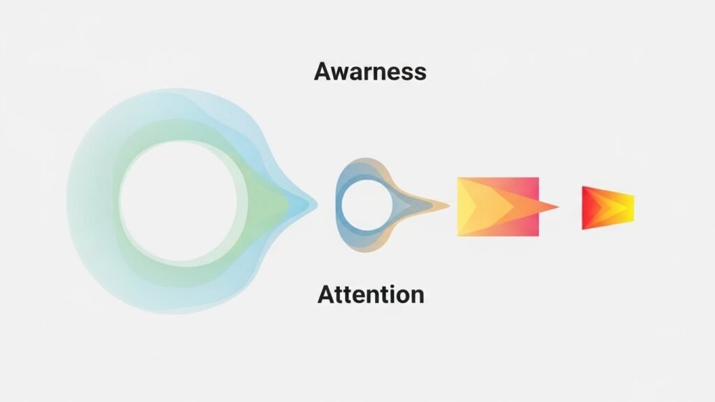 Visual explanation of how influence develops over time
