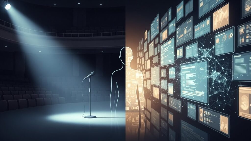 Digital platform infrastructure converting celebrity recognition into social media reach