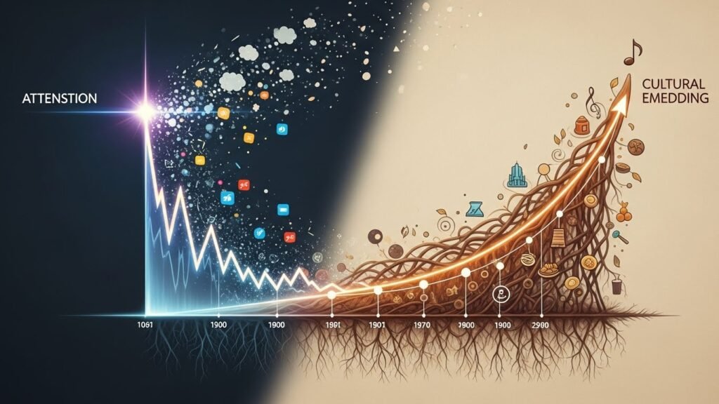 Illustration showing how public interpretation shapes celebrities’ impact on society