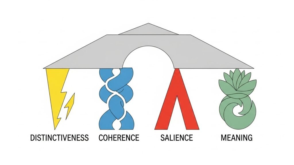 Illustration showing the core elements of celebrity branding
