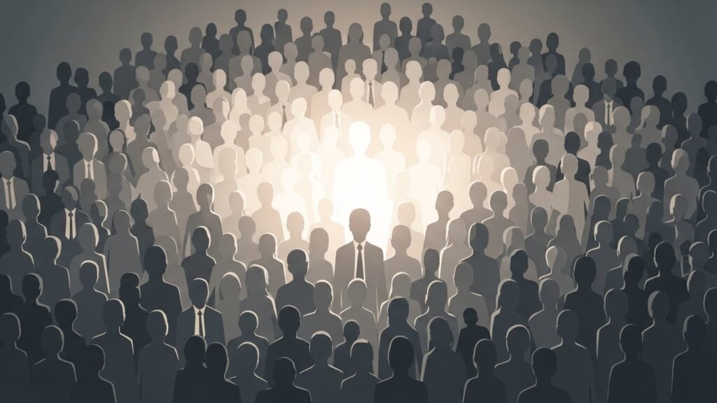 Visual representation of celebrity visibility dominating social attention across media environments