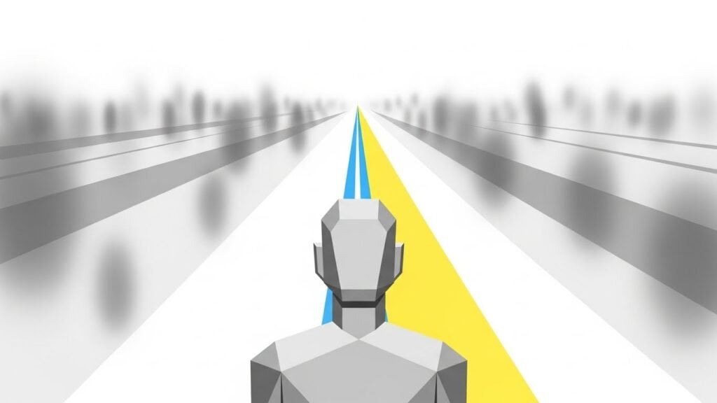 Conceptual visualization of disciplined decision-making under public pressure