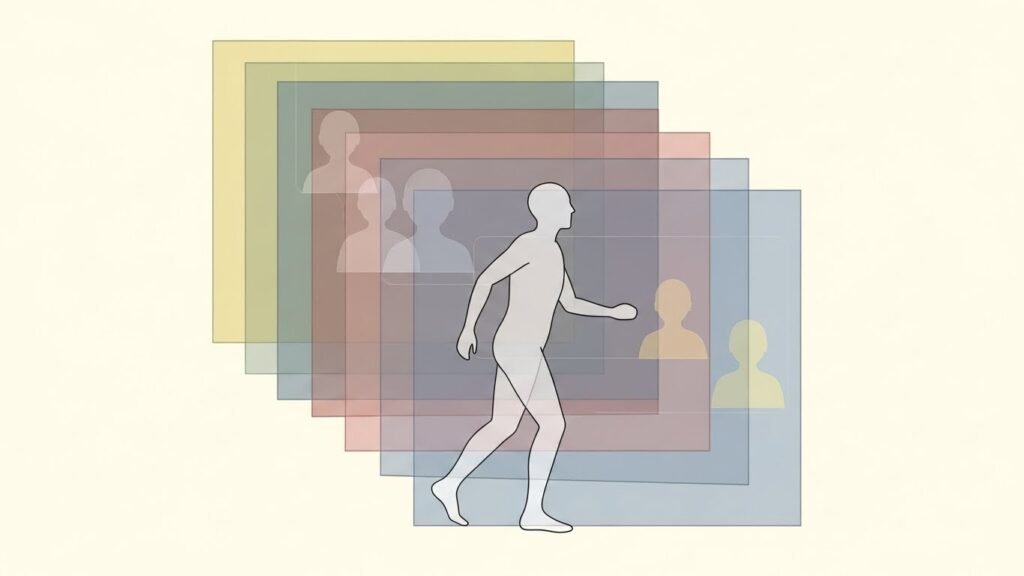 Illustration symbolizing internal control and emotional stability in public-facing environments